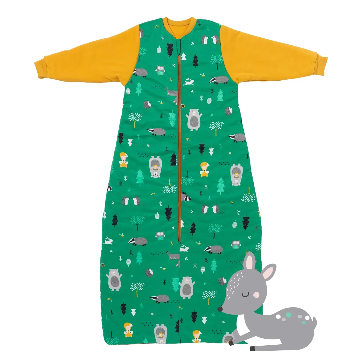 Детский спальный мешок утепленный Bio Babyschlafsack Schlummersack, оранжевый