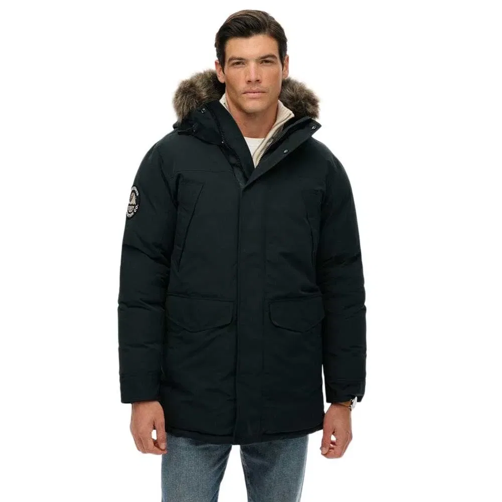 Мужская куртка-парка с искусственным мехом Everest Superdry, Green