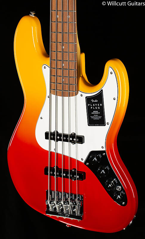 

Fender Player Plus Jazz Bass V, гриф Pau Ferro, бас-гитара Tequila Sunrise (380)