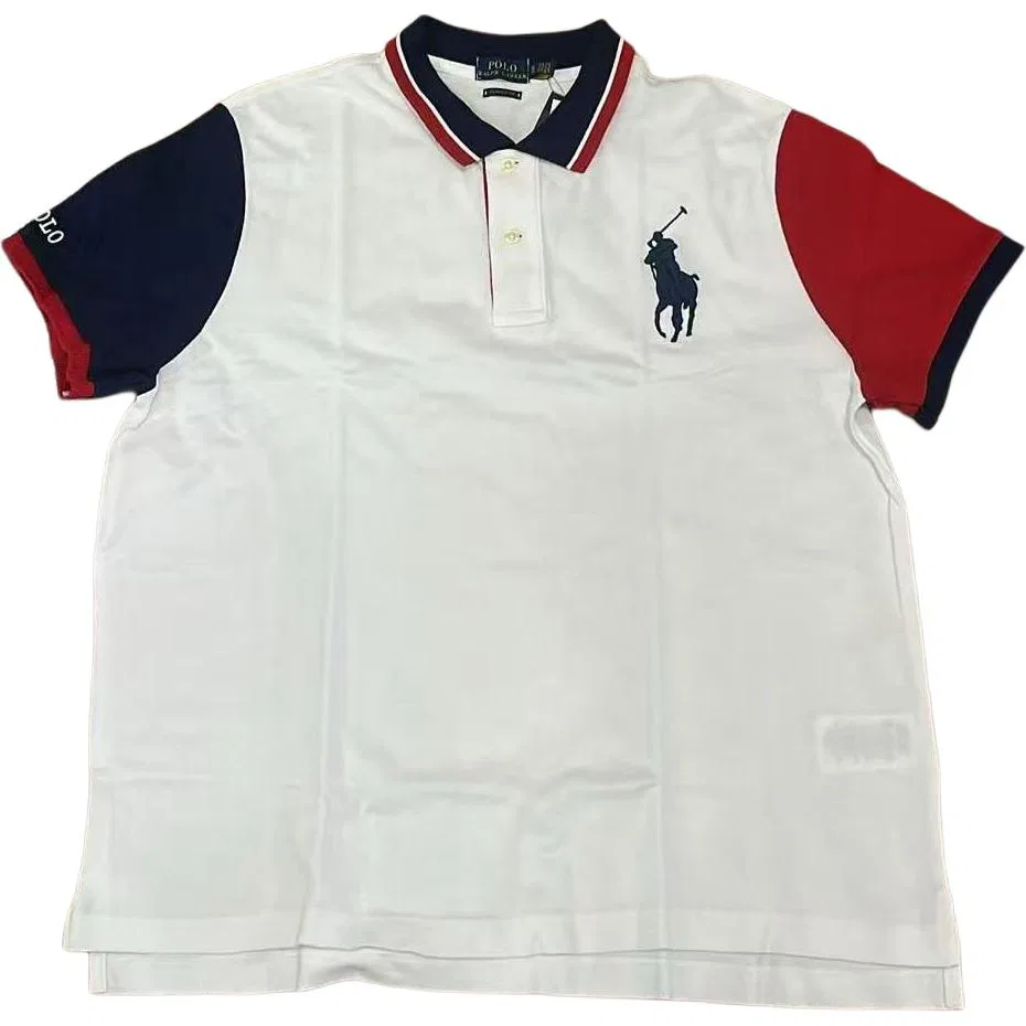 Женская футболка-поло с длинным рукавом Big Pony Polo Shirts Polo Ralph Lauren, White