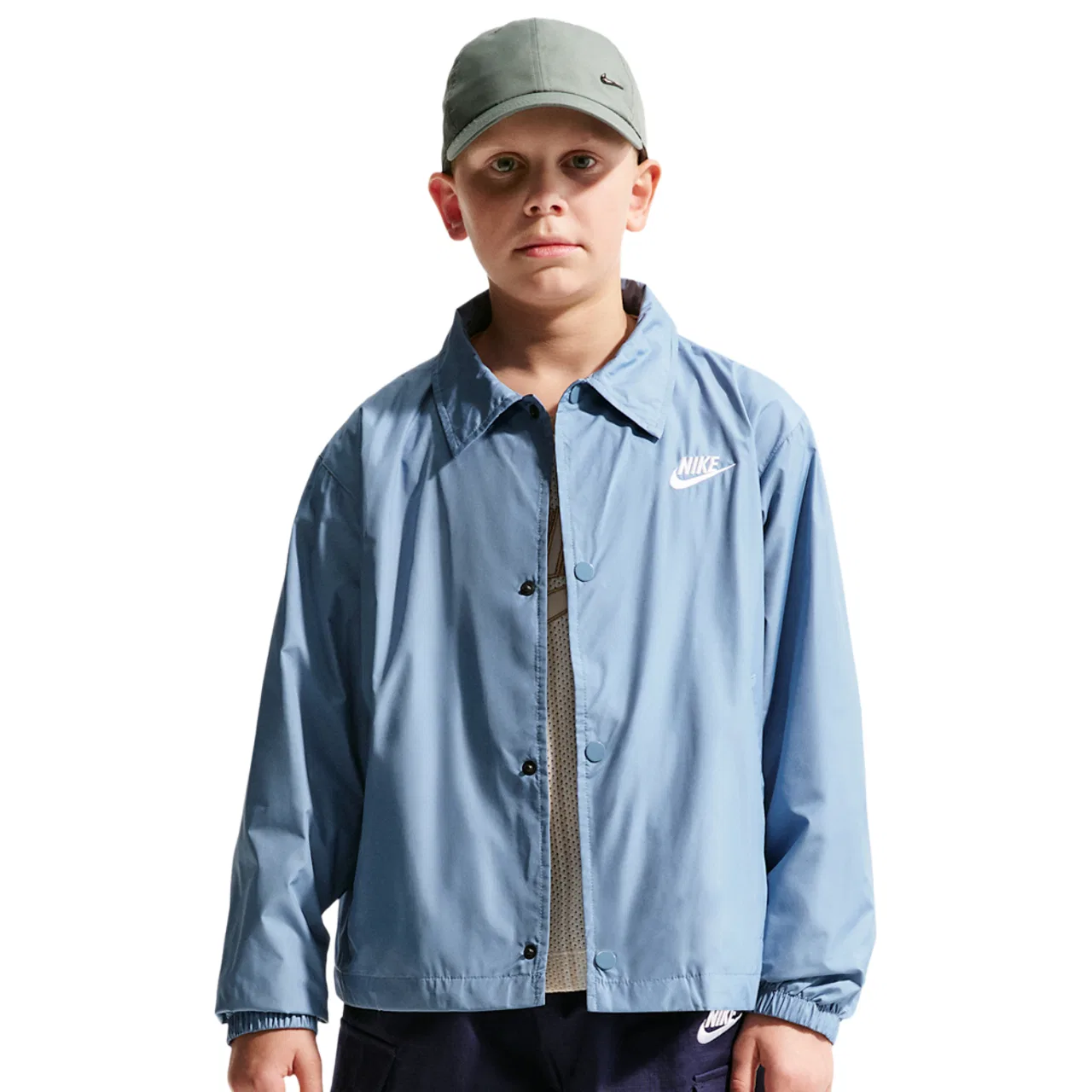 Куртка для мальчиков NSW Repel Club Woven Coach Jacket Nike, цвет Work Blue/White