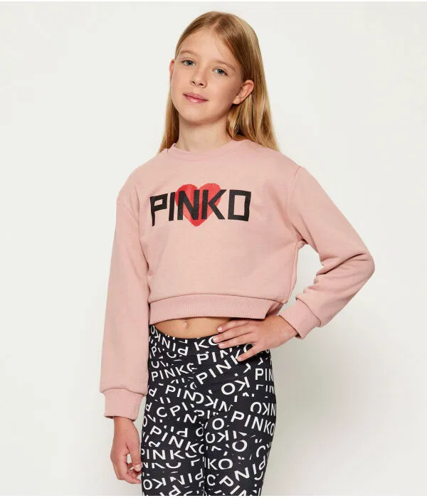Детское худи для девочек Cropped Fit Pinko Up, Rosa