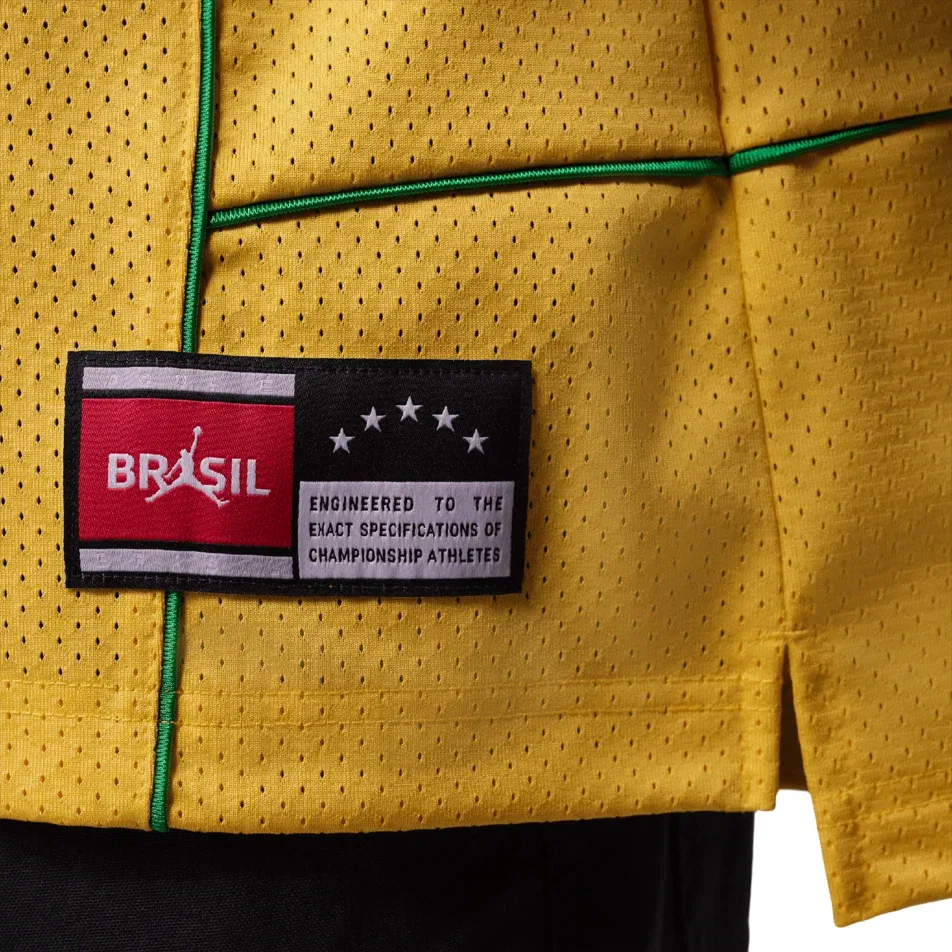 Мужская футболка-джерси Varsity Maize Lucky Green Jordan, желтый — фото 4