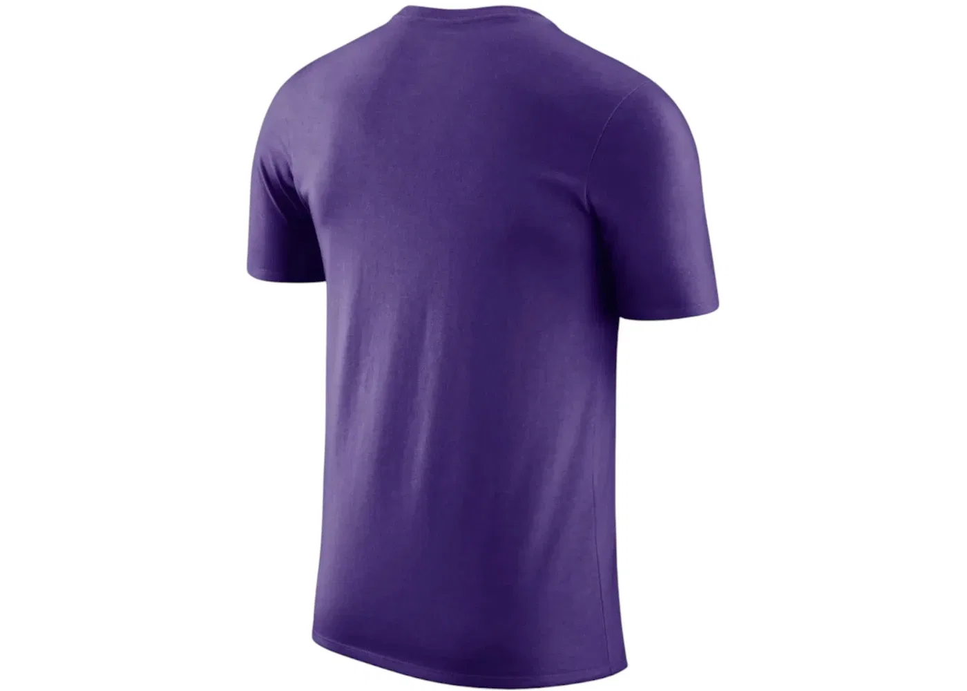 Мужская футболка с принтом Nike NBA Los Angeles Lakers Dri-Fit T-shirt, Purple/Yellow — фото 2