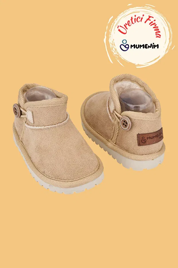 Детские ботинки для девочек на плоской подошве с принтом Kodiaq Mumenim, Beige