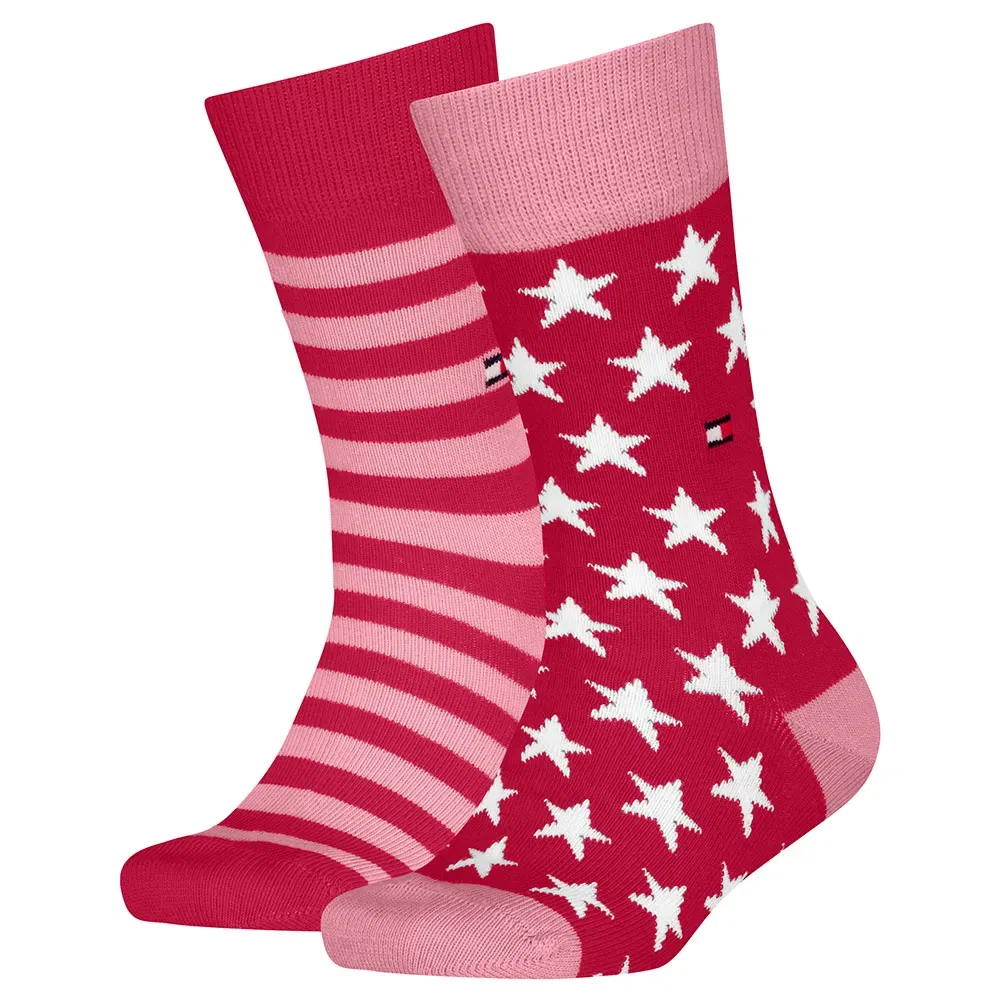 Носки Stars And Stripes 2 пары Tommy Hilfiger, розовый