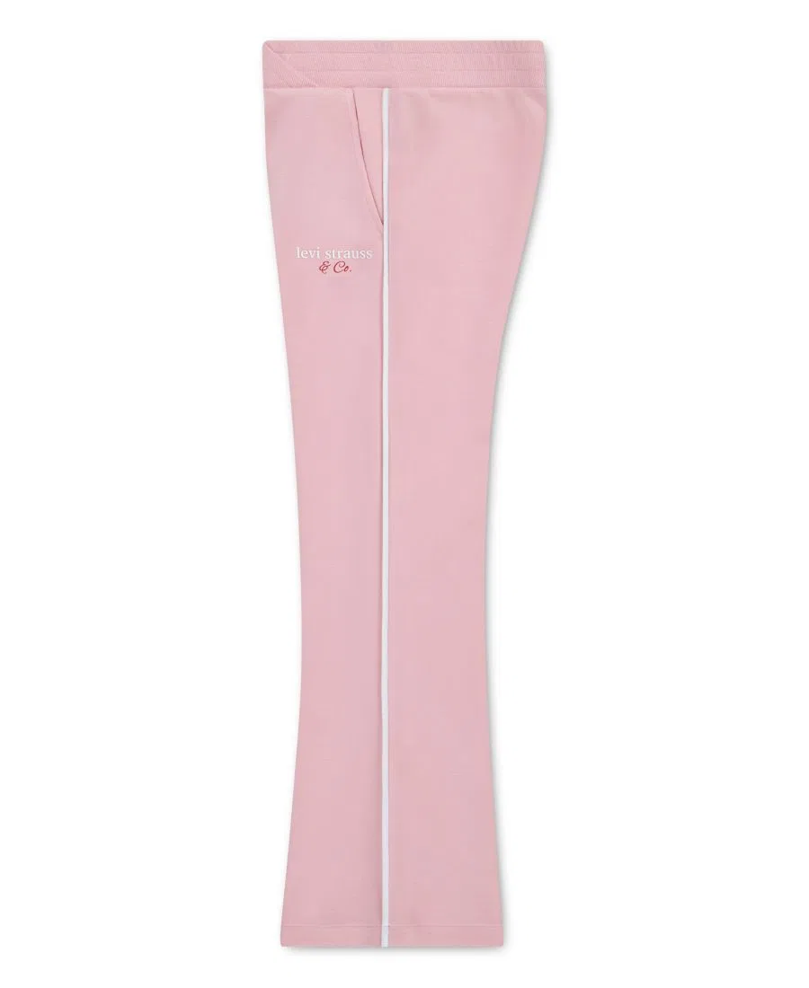 Детские брюки-клеш с принтом Varsity Levi's, Powder Pink — фото 3
