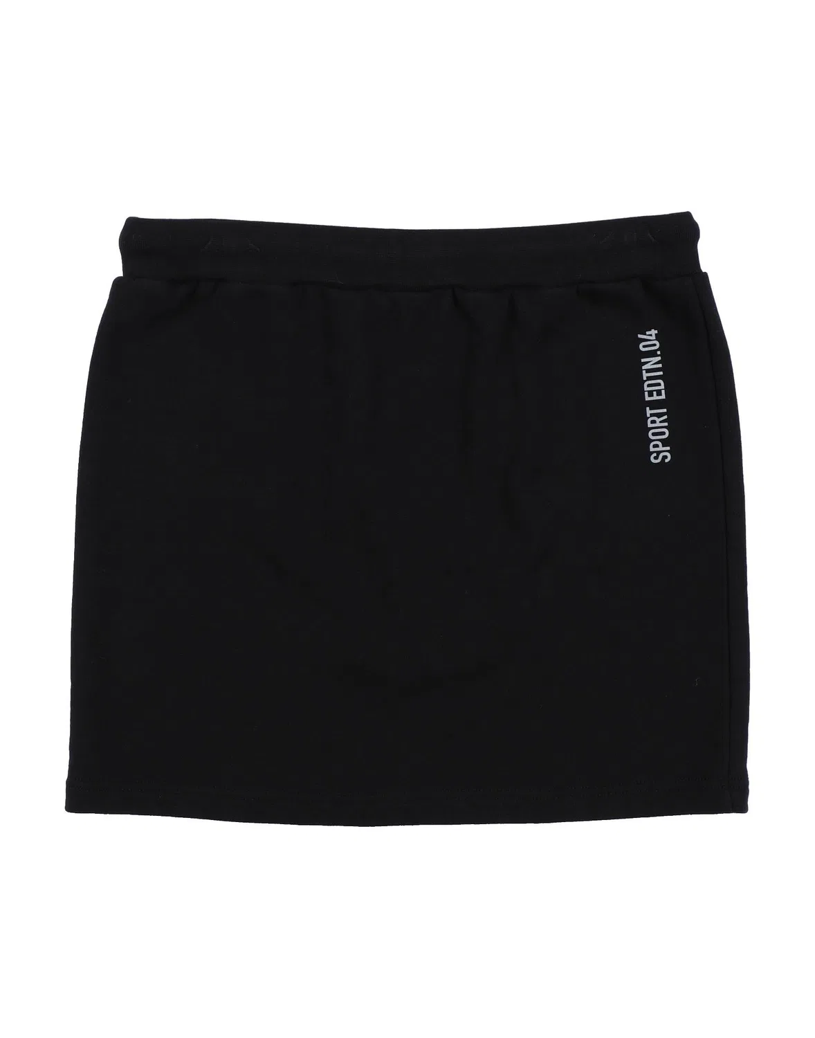 Детская юбка из футера с принтом Dsquared2, черный — фото 2