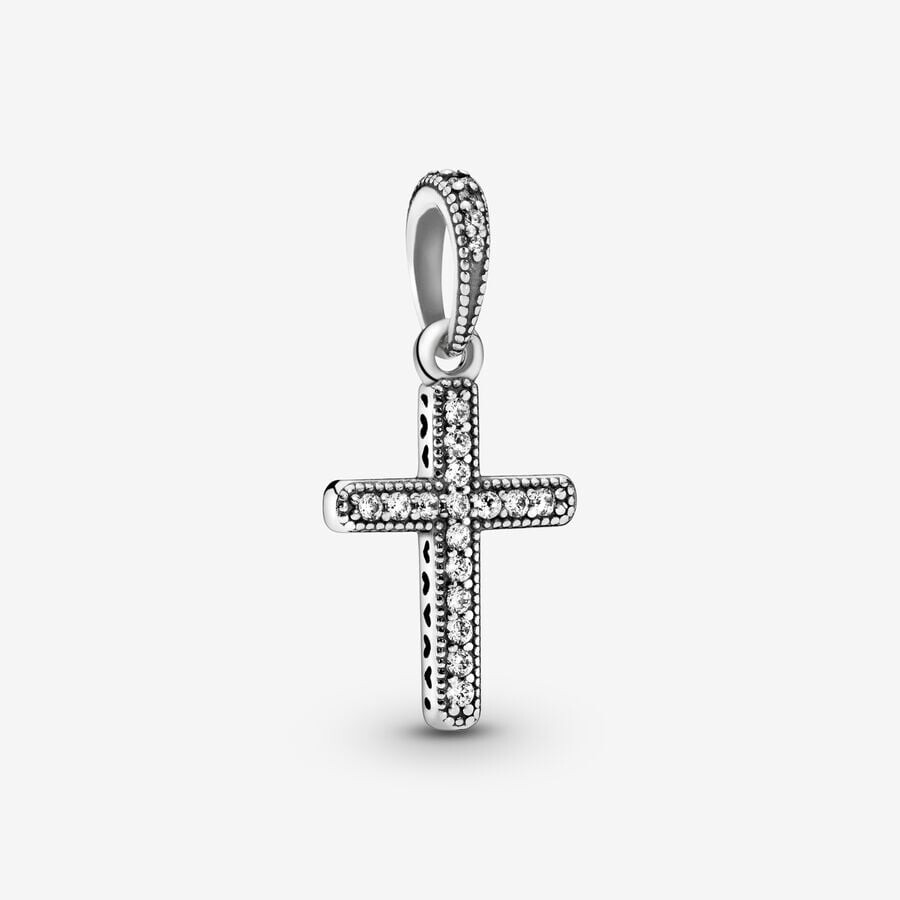 

Подвеска Pandora Sparkling Cross, серебро