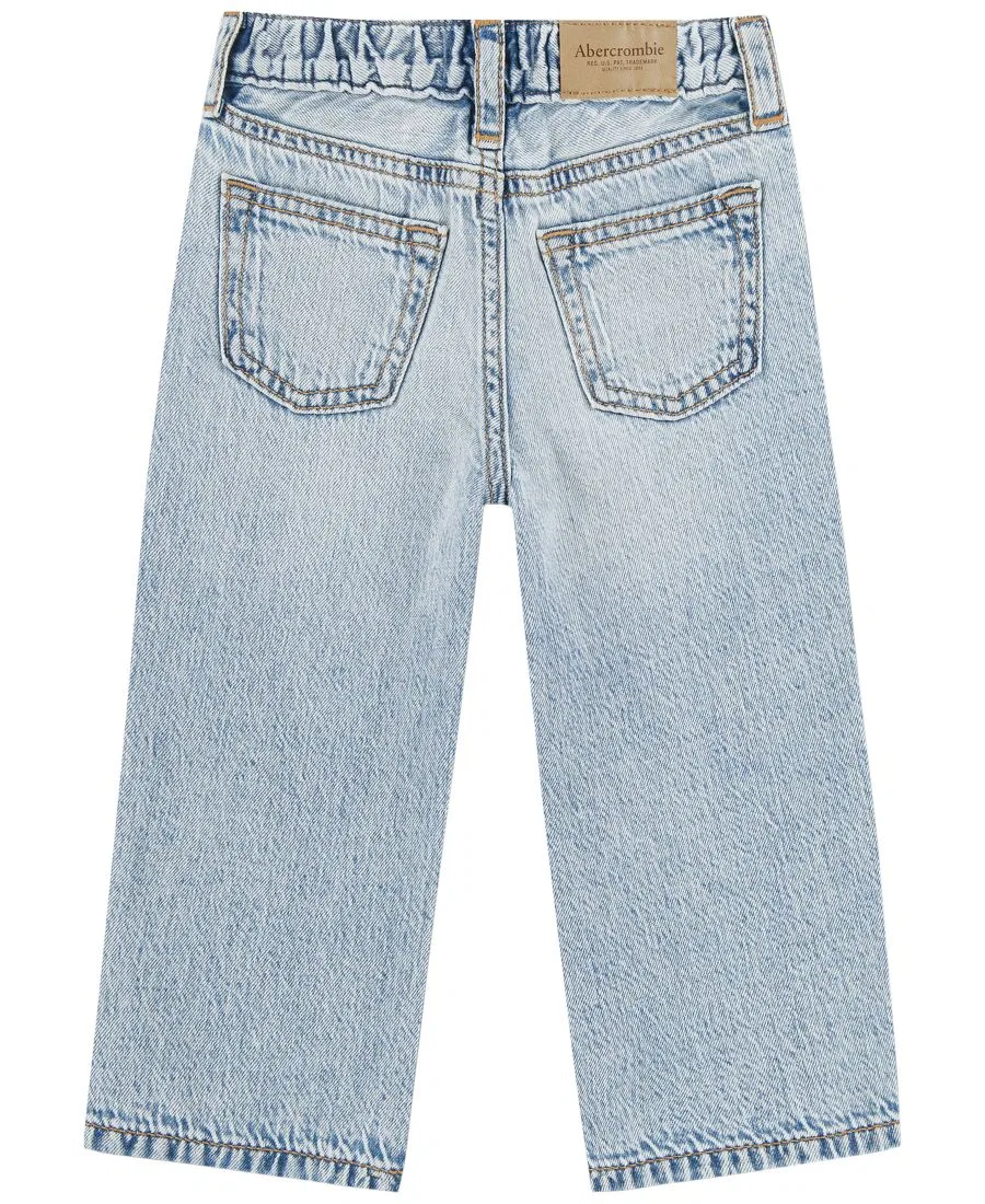 Джинсы свободного кроя с застежкой на пуговицы и молнию, модель New Baggy Fit abercrombie kids, Salty — фото 2