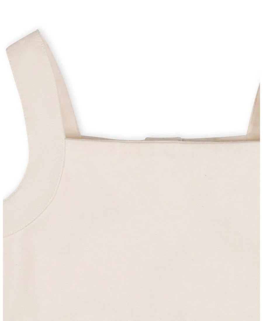 Платье-сарафан Hope & Henry Organic Knit Tank Sundress с оборкой, Bluebell And Natural — фото 2