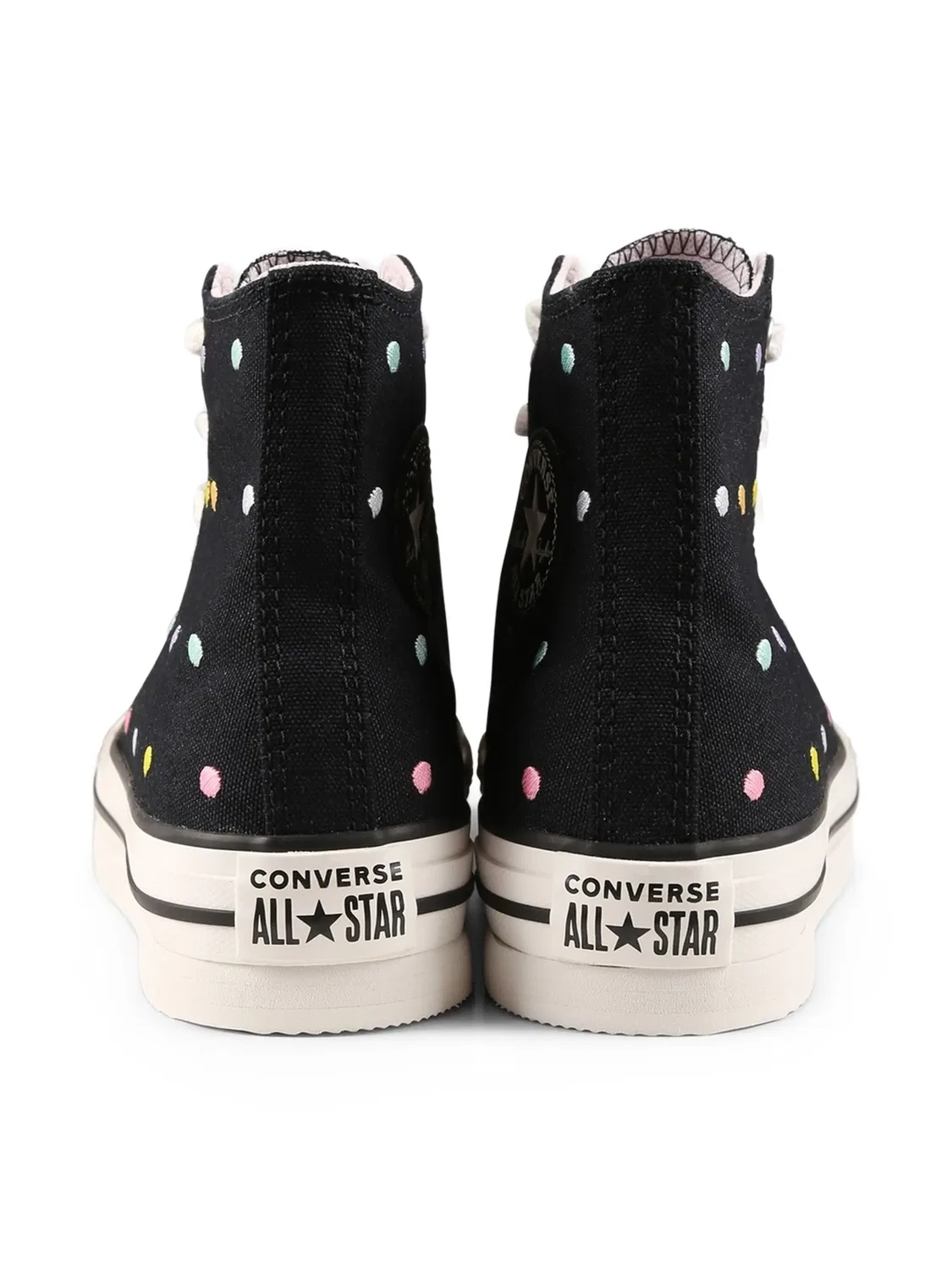 Converse Кеды Chuck Taylor All Star черные в горошек — фото 2