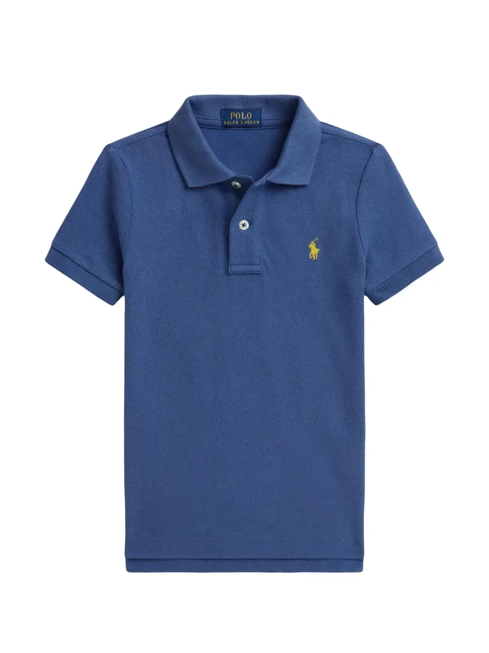 Рубашка поло с вышитым логотипом Polo Ralph Lauren Kids, синий
