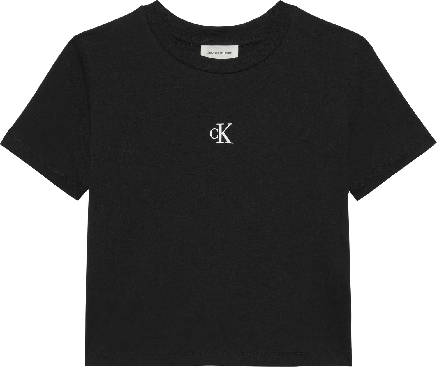 Женская футболка с коротким рукавом с логотипом Calvin Klein, Black
