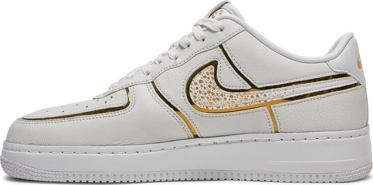 Кроссовки Nike Air Force 1 Low CR7 By You, бело-золотой — фото 4