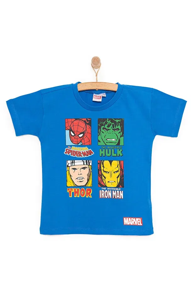 Детская футболка с принтом Marvel, Blue