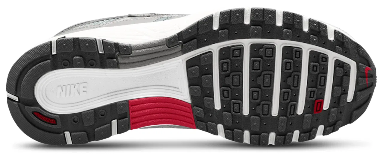 Детские кроссовки для мальчиков с ретро-дизайном Nike P-6000 Nike, Gym Red Metallic Silver — фото 4