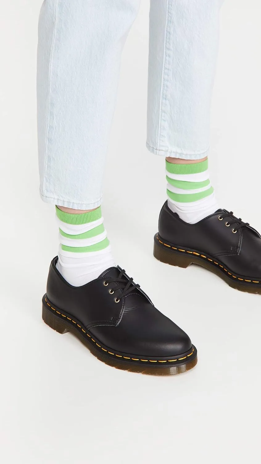 Ботинки Botinki Dr. Martens 1461 Vegan Black 14046001, унисекс, на шнурке, для взрослых, черный — фото 3
