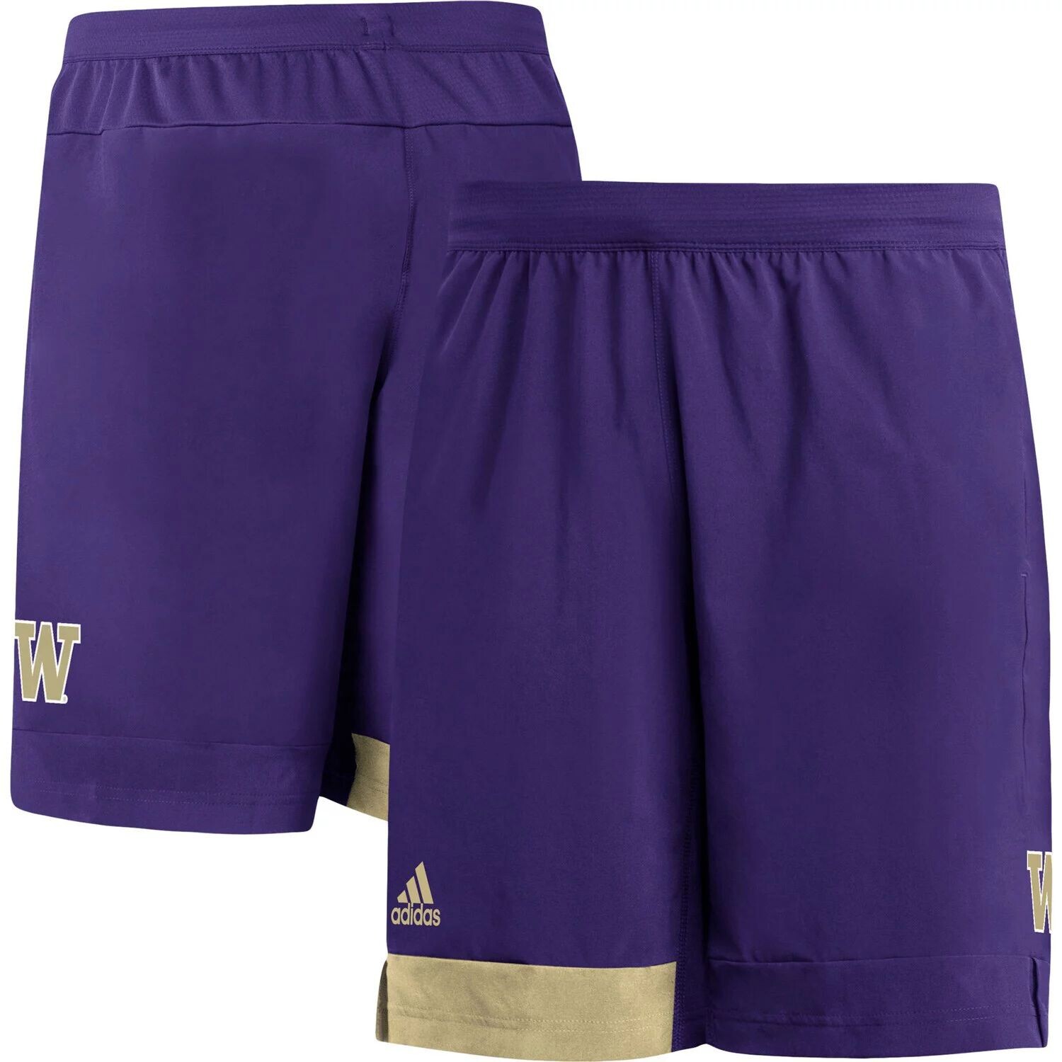 

Мужские фиолетовые тренировочные шорты Washington Huskies adidas