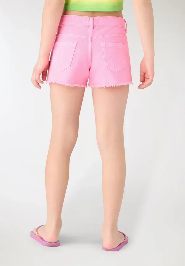 Шорты джинсовые Denim shorts Terranova rosa barbie chiaro, светло-розовый — фото 3