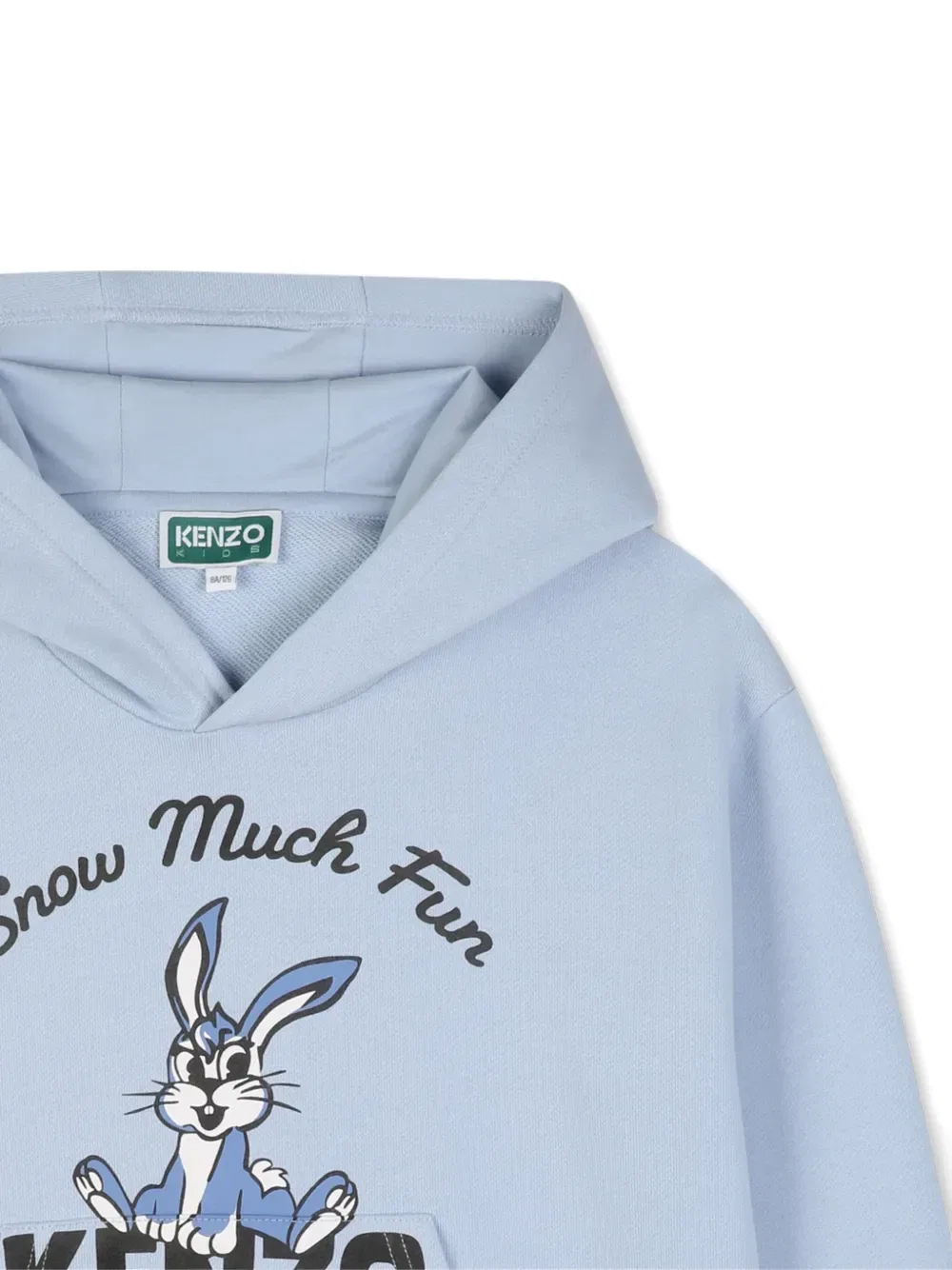 Худи с графичным принтом Kenzo Kids, синий — фото 3