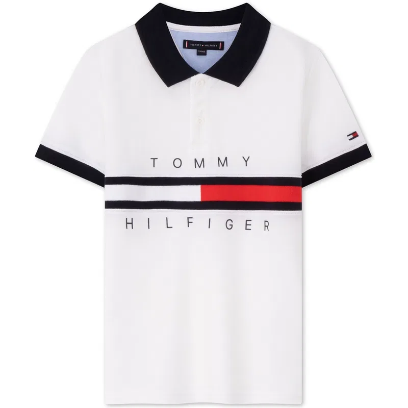 Футболка поло для мальчиков Tommy Hilfiger, Navy Blue — фото 3