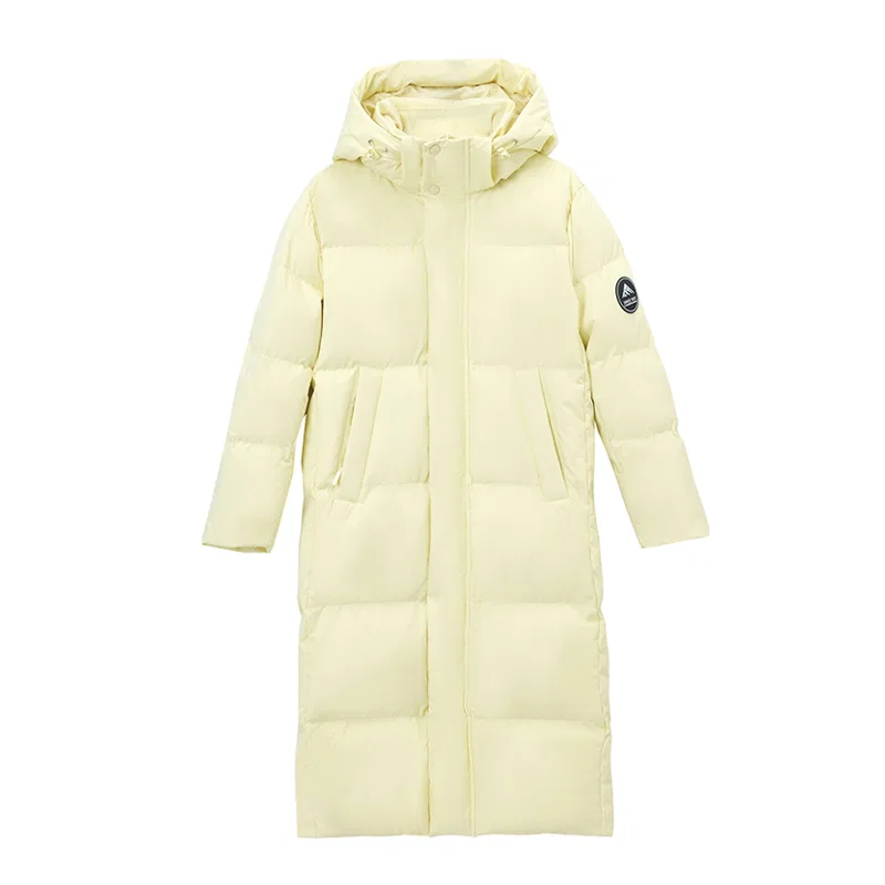 Детский пуховик с капюшоном утепленный YALU, Light Yellow