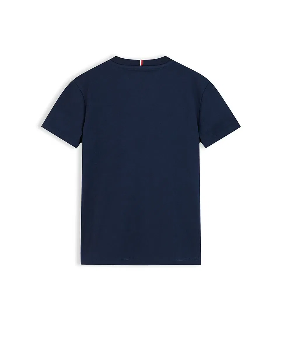 Детская футболка с коротким рукавом, Tommy Hilfiger, синий — фото 2
