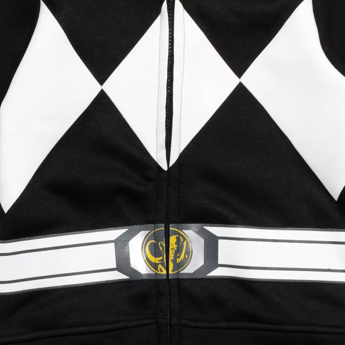 Детское худи на молнии с принтом Power Rangers Fleece Zip Up Hoodie Toddler Power Rangers, Black — фото 4
