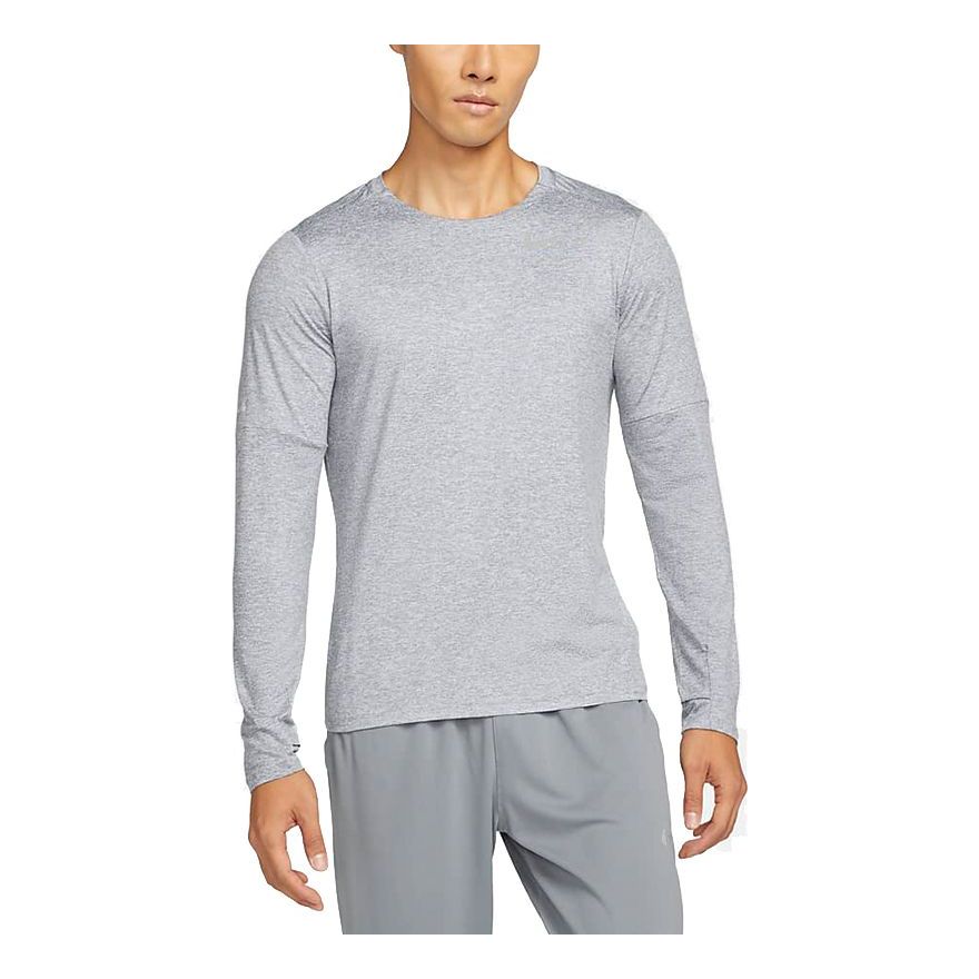 

Футболка Men's Nike Reflective Logo Training Sports Running Long Sleeves Light Grey T-Shirt DD4755-084