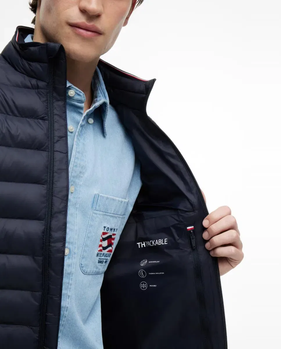 Мужская куртка-пуховик непромокаемая Tommy Hilfiger, Azul Marino — фото 3