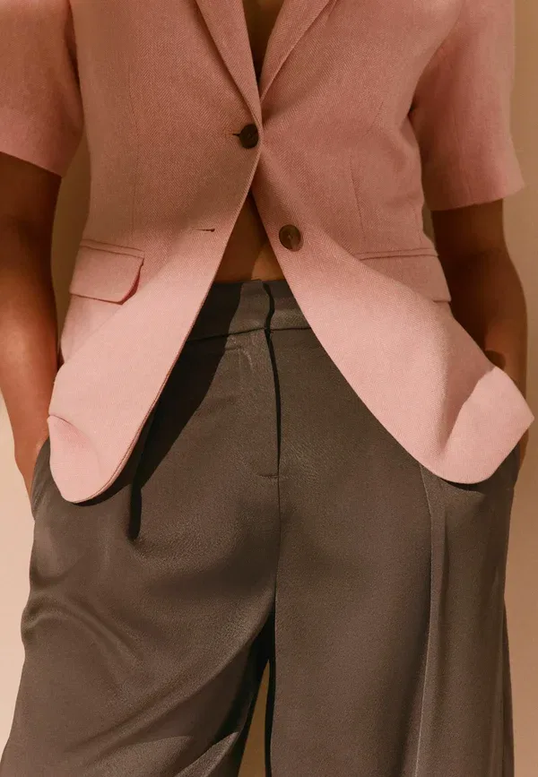 Брюки сатиновые Trousers Next, коричневый — фото 2