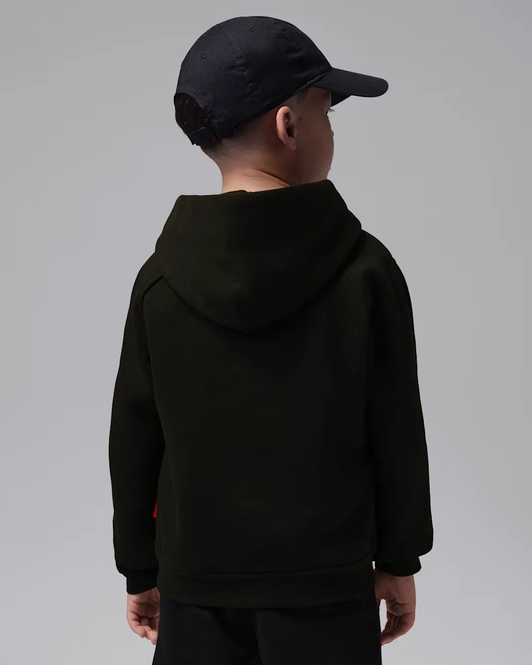 Детская толстовка с капюшоном Jordan Brooklyn Fleece, Black — фото 2