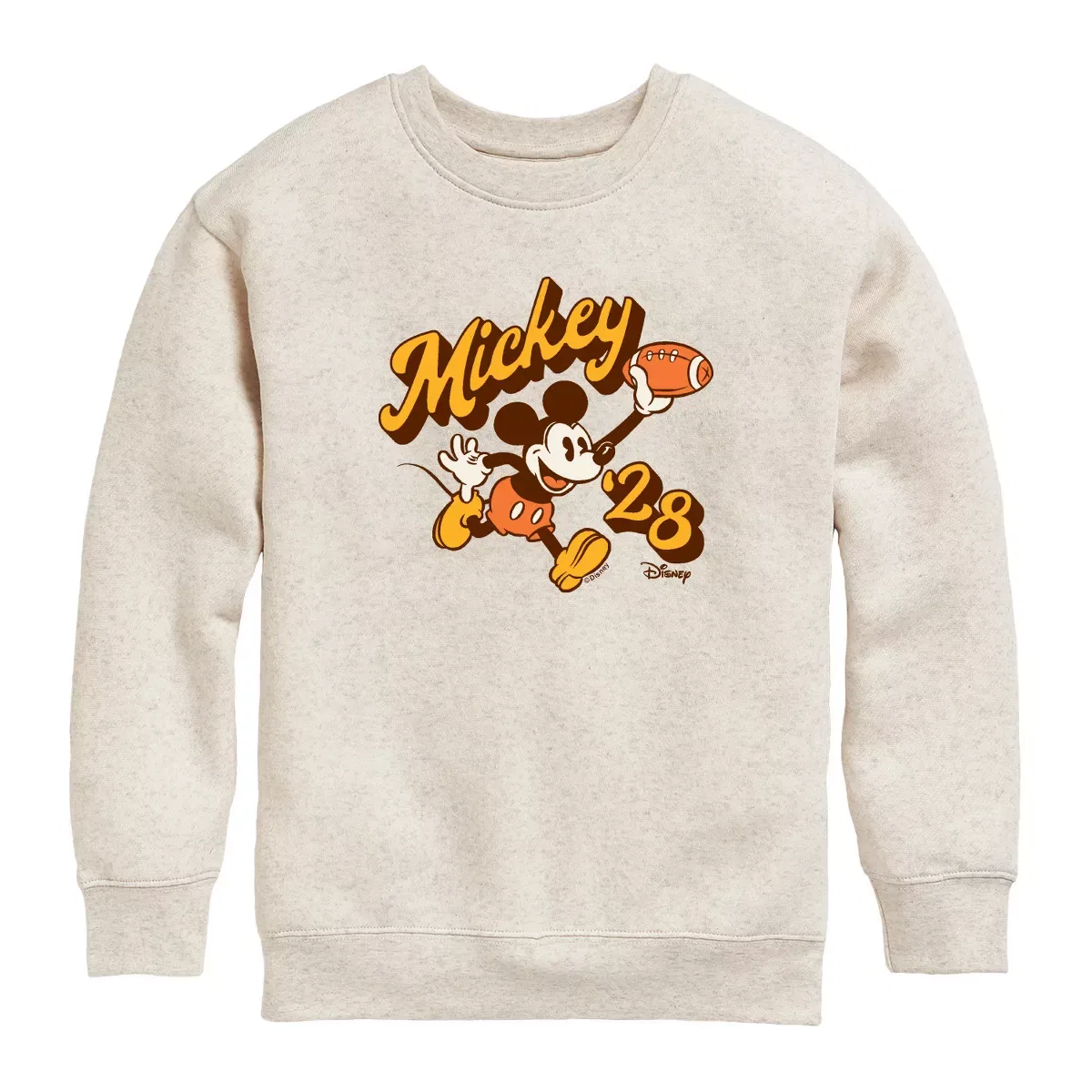Детский свитшот с принтом Mickey Football Disney, Natural