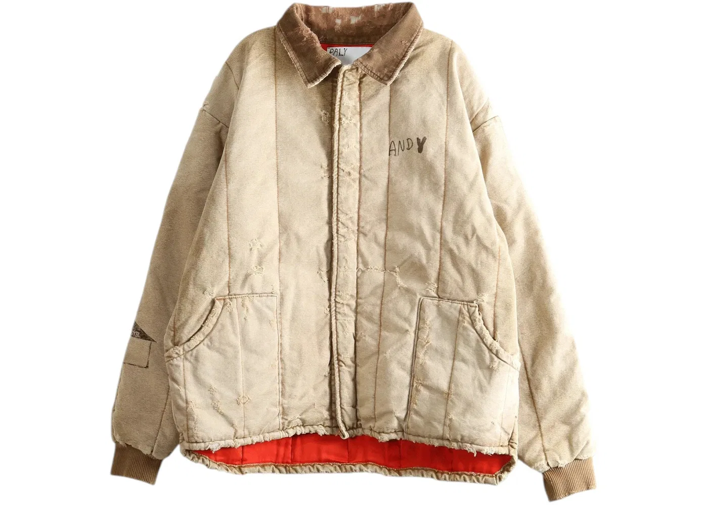 Детская куртка на молнии с принтом Mem Motel Canvas Work Jacket Paly Hollywood, цвет Light Brown