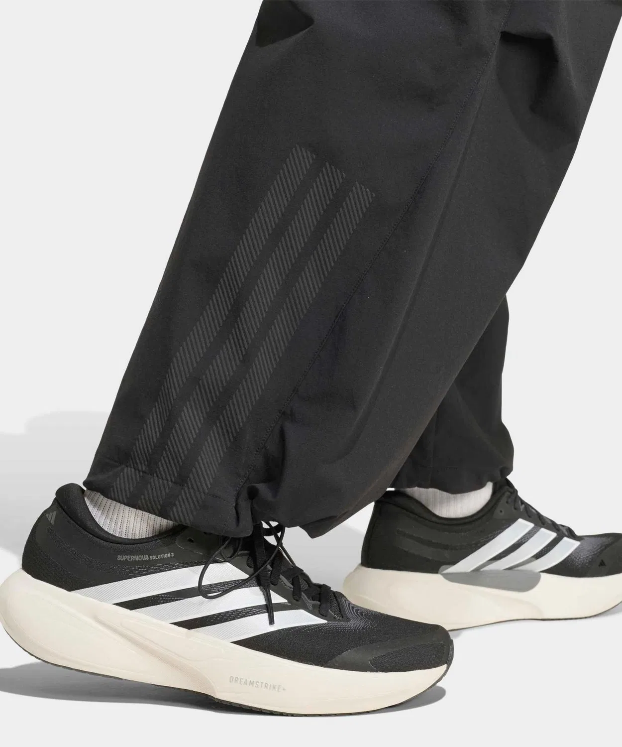 Мужские спортивные брюки свободного кроя Running Woven Adidas, Black — фото 4