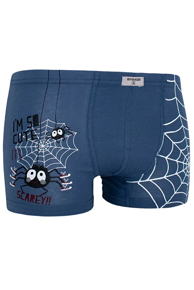 Детские боксеры для мальчиков с принтом Spider Именной Biyokids, Mixed — фото 3