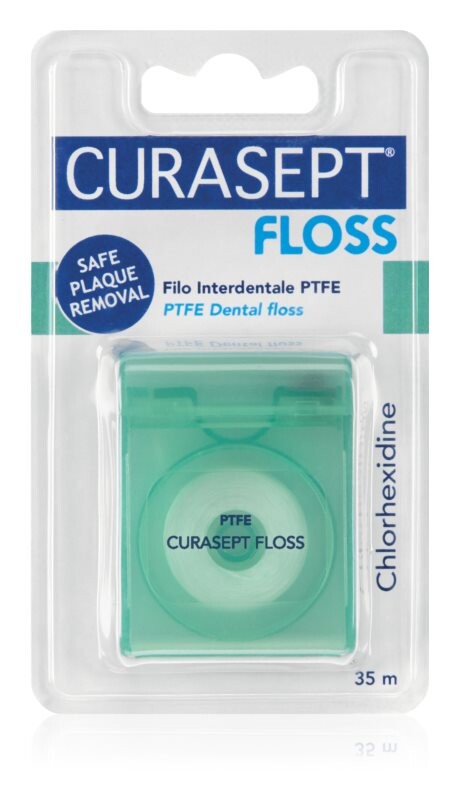 

Специальная зубная нить с антибактериальным средством Curasept Dental Floss PTFE