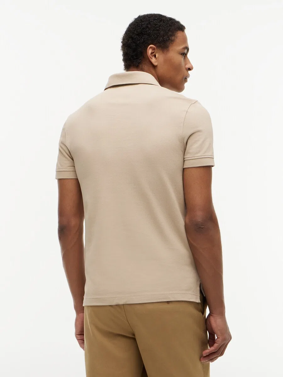Рубашка TOMMY HILFIGER '1985 Slim Fit' бежевого цвета — фото 4