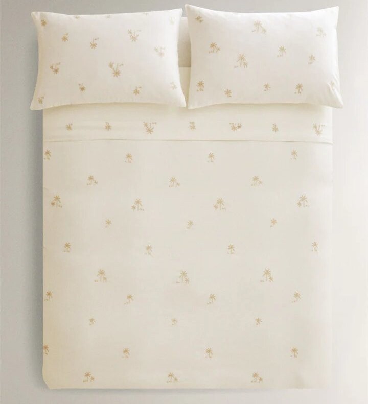 

Пододеяльник Zara Home With Embroidered Palm Trees