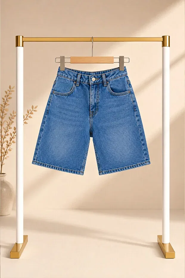 Детские джинсовые шорты для девочек Basics Poozkids, Blue