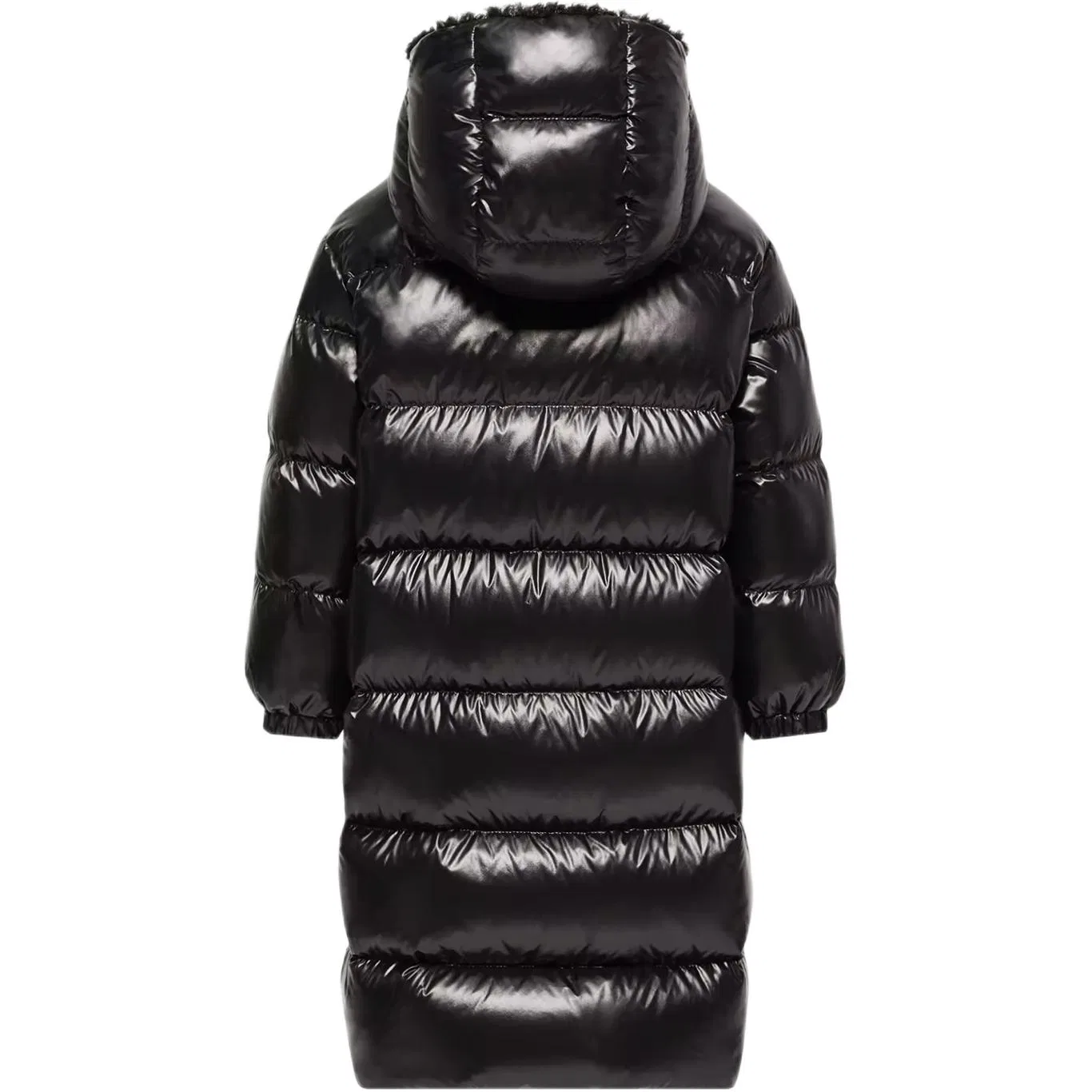 Детская куртка пуховик с капюшоном Moncler, Black — фото 3
