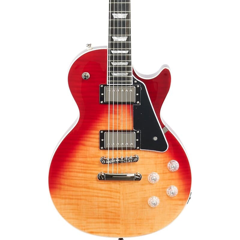 

Электрогитара Epiphone Les Paul Modern Figured, цвет Magma Orange Fade Les Paul Modern Modern Figured Electric Guitar