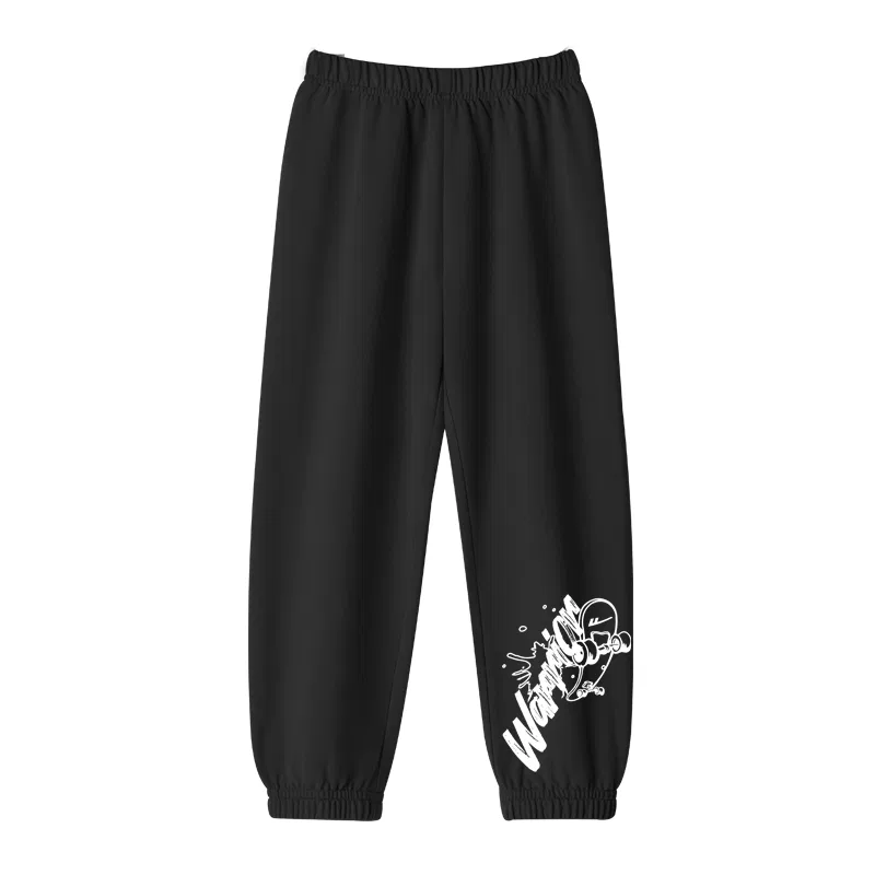 Детские спортивные штаны из тонкого трикотажа с принтом Skateboard K, Gray/H Skateboard with "K" on The Lower Left, WARRIOR — фото 4