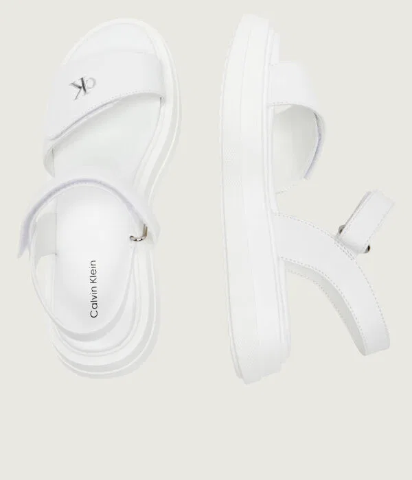 Детские сандалии из искусственной кожи Calvin Klein Jeans, белый — фото 4