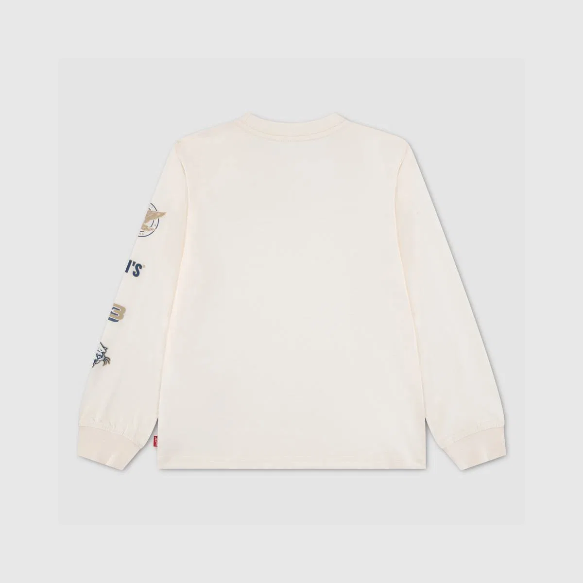 Футболка с символикой колледжей для мальчиков 4-7 лет Levi's, Egret - White — фото 2