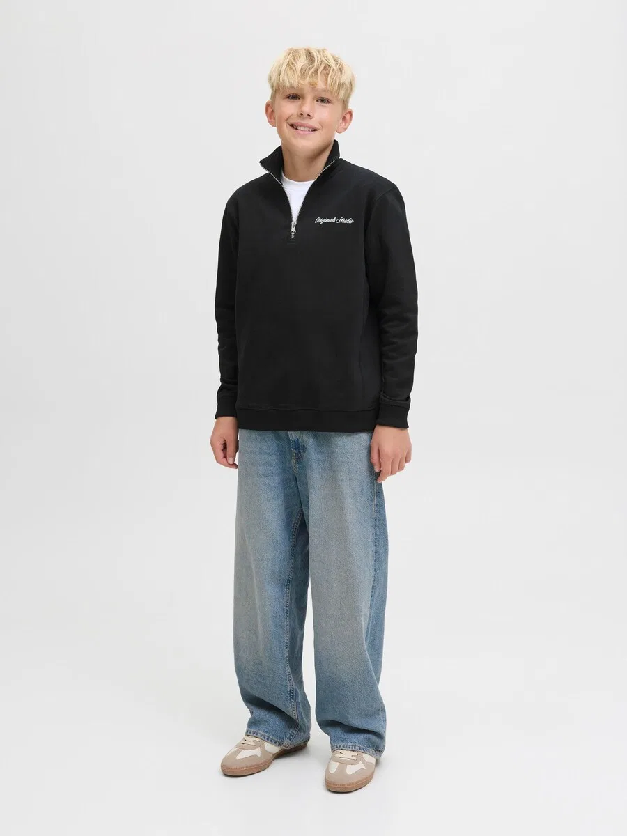 Детская толстовка 'JORNorrebro' черного цвета Jack & Jones Junior — фото 4