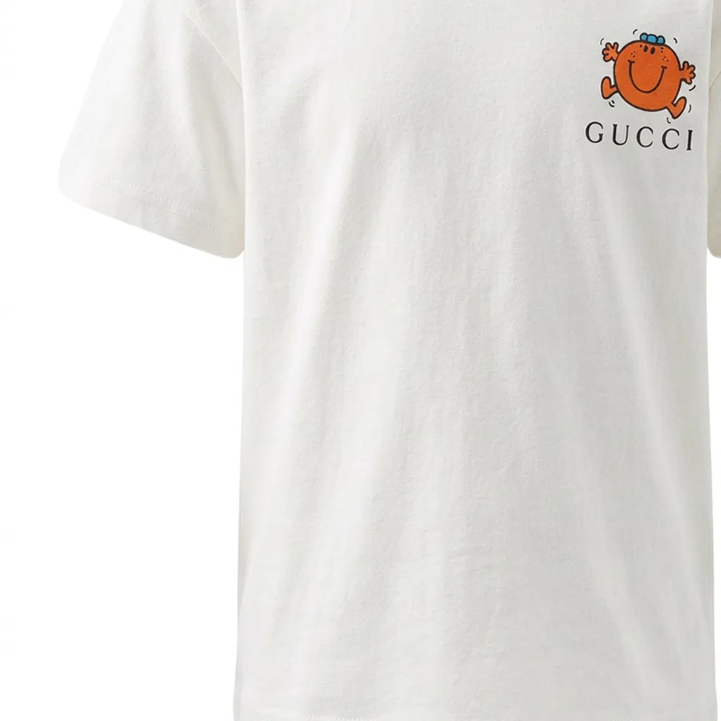 Детская футболка с круглым вырезом White GUCCI — фото 3