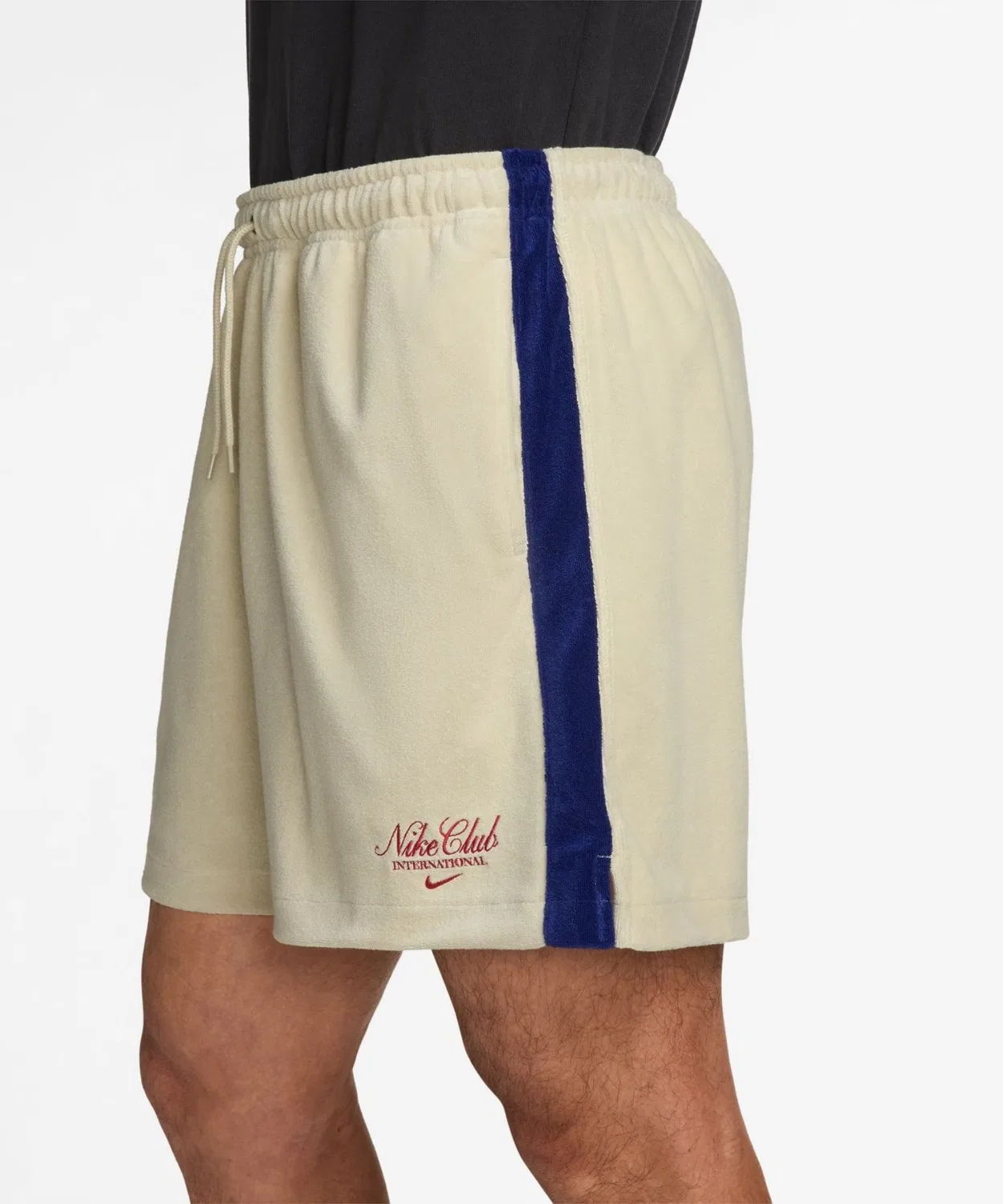 Мужские шорты из махровой ткани с вышивкой Nike Club Terry Short NCC NIKE, Army — фото 2