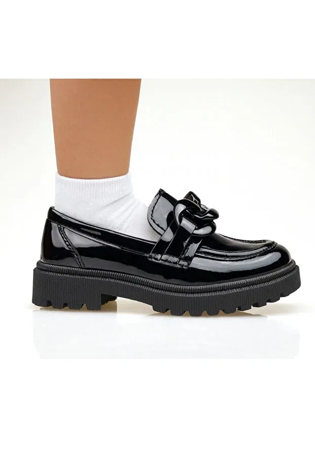 Детские туфли для девочек классические Jojo Kids, Black Patent Leather 2